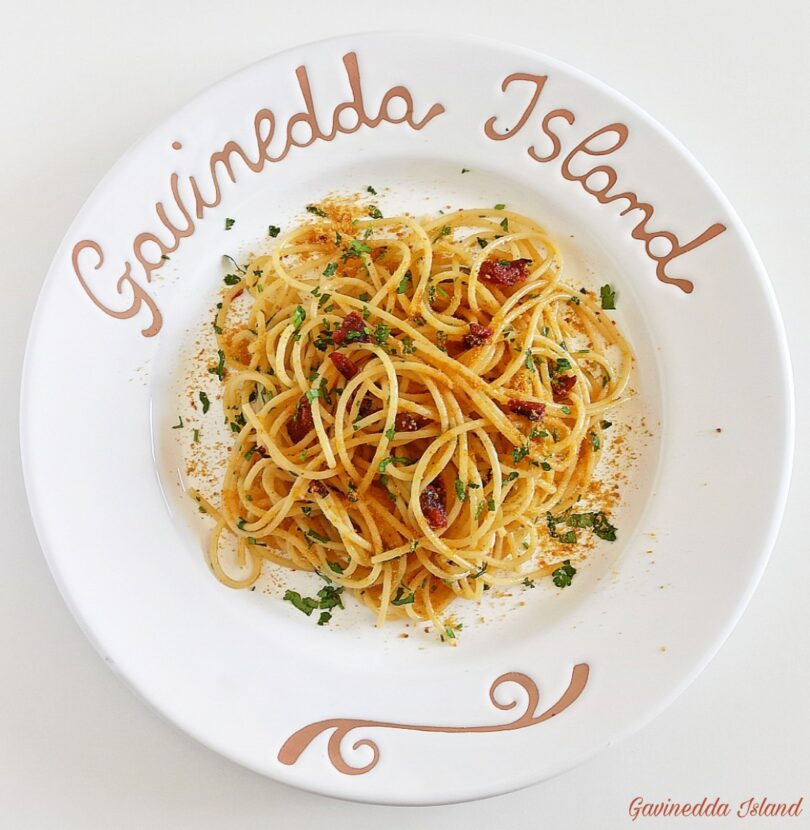 Spaghetti pomodori secchi e bottarga