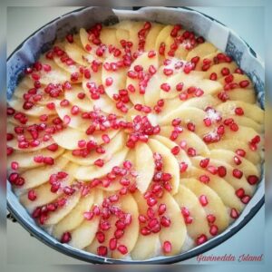 Torta mele e melograno_prepatazione