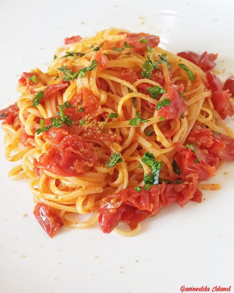 Spaghetti pomodorini e bottarga